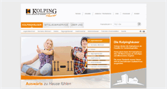 Desktop Screenshot of kolpinghaeuser.de