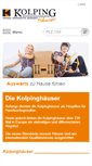 Mobile Screenshot of kolpinghaeuser.de